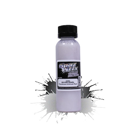 Spaz Stix 2 oz Pearl Airbrush Paint - Silver SZX16080